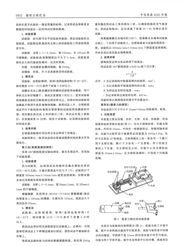 貼膏劑貼劑黏附力測定方法第二頁